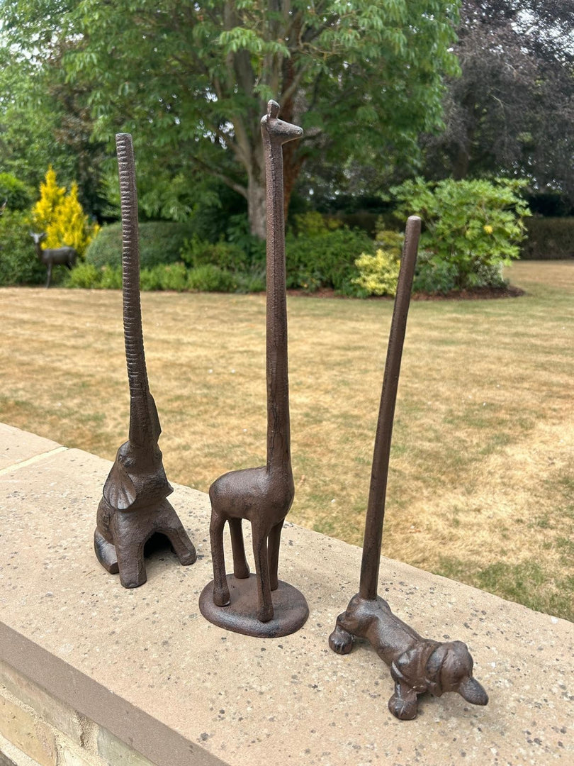 Cast Iron Giraffe Kitchen Roll Holder Paper Towel Stand Animal Door Stop Gift11