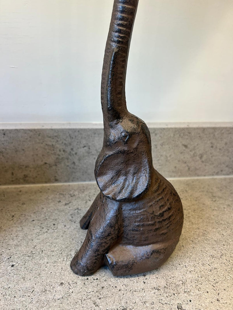 Cast Iron Elephant Kitchen Roll Holder Paper Towel Stand Animal Door Stop Gift7