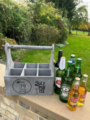 Wooden Golf Bottle Gift Box Carrier Golfer 19th Hole Gift Novelty Xmas Large2