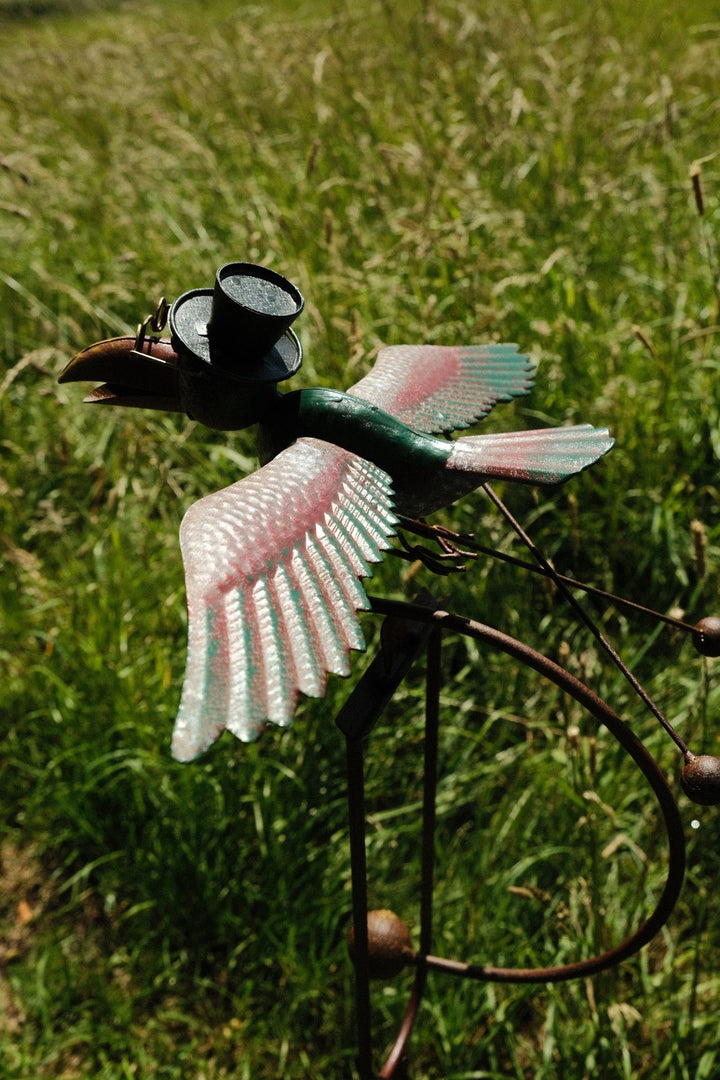 Colourful Flying Rocking Balancing Crow Rocker Garden Ornament Decoration Stake12