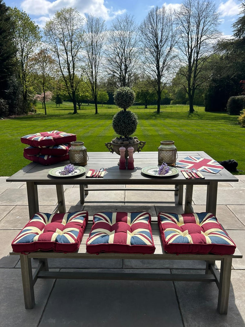 Set of 4 Union Jack Cotton Napkins British Flag Table Napkins Reusable Washable7