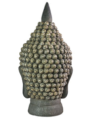Extra Large Brown Charcoal Buddha Head Garden Gift Decor Decoration Ornament