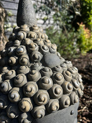 Extra Large Brown Charcoal Buddha Head Garden Gift Decor Decoration Ornament