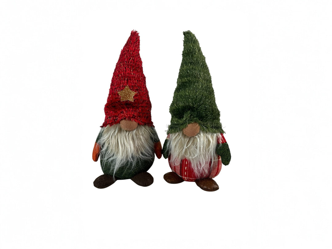 Festive Red & Green Gonk Plush Standing Ornaments Xmas Gift Winter Decorations