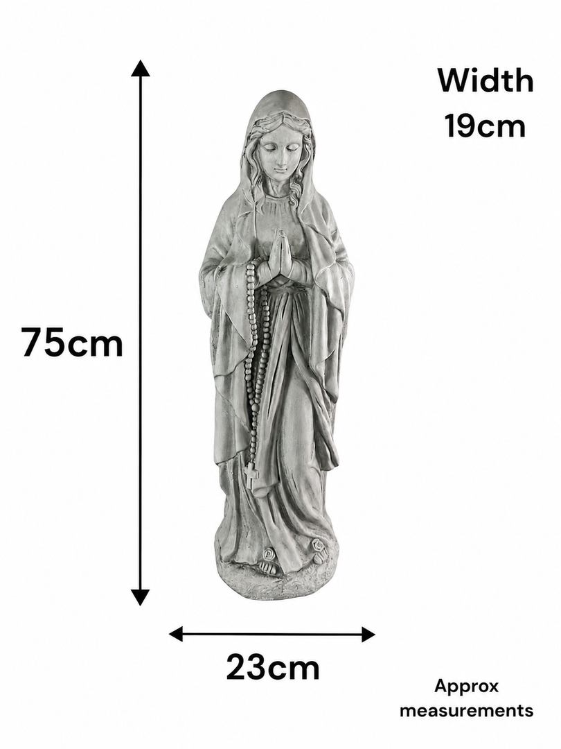 Standing Jesus Christ Or Virgin Mary Detailed Garden Statue Religious Ornament