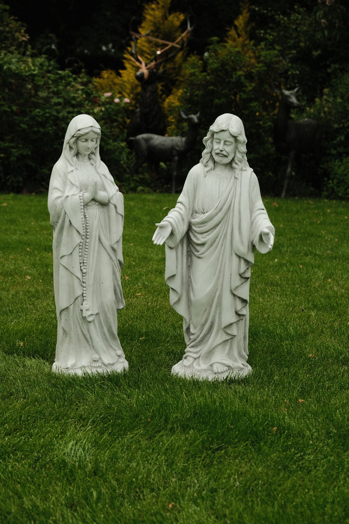 Standing Jesus Christ Or Virgin Mary Detailed Garden Statue Religious Ornament