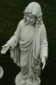 Standing Jesus Christ Or Virgin Mary Detailed Garden Statue Religious Ornament