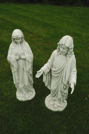 Standing Jesus Christ Or Virgin Mary Detailed Garden Statue Religious Ornament