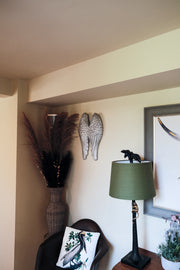 Wall Art Hanging Angel Wings Silver Home Garden Decor Decoration Gift