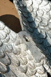 Wall Art Hanging Angel Wings Silver Home Garden Decor Decoration Gift