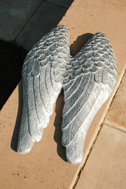 Wall Art Hanging Angel Wings Silver Home Garden Decor Decoration Gift