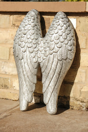 Wall Art Hanging Angel Wings Silver Home Garden Decor Decoration Gift