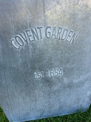 35cm Medium Zinc Square Planter Garden Flowers Plants Set of 2