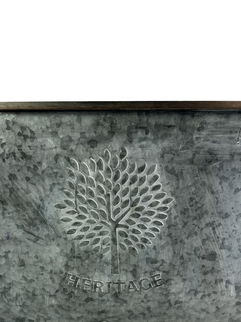 105cm XXL Large Zinc Trough Planter Trough Garden Flowers Plants