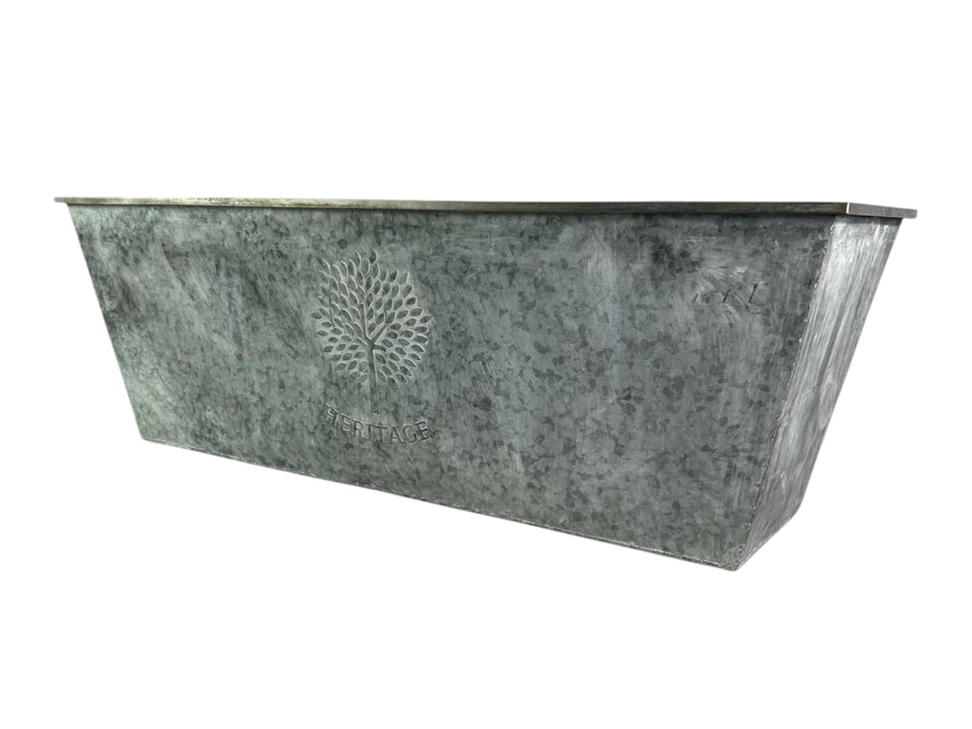 105cm XXL Large Zinc Trough Planter Trough Garden Flowers Plants