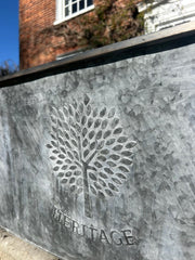 105cm XXL Large Zinc Trough Planter Trough Garden Flowers Plants