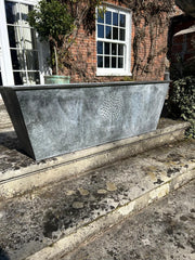 105cm XXL Large Zinc Trough Planter Trough Garden Flowers Plants