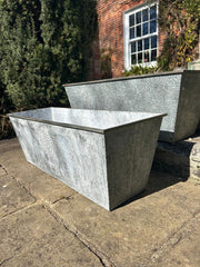 105cm XXL Large Zinc Trough Planter Trough Garden Flowers Plants