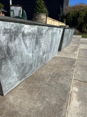 105cm XXL Large Zinc Trough Planter Trough Garden Flowers Plants