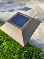 Solar Filament Light With Ground Spike Bronze Effect Garden Decor Decoration