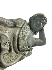 Large Stone Effect Laying Down Buddha Garden Ornament Decoration