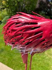Standing Decorative Flamingo Bird Animal Pink Metal Garden Giftware Ornament
