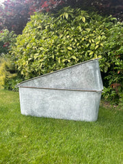 105cm XXL Zinc Planter Garden Flowers Trees Embossed Heritage