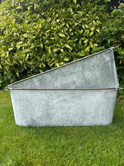 105cm XXL Zinc Planter Garden Flowers Trees Embossed Heritage