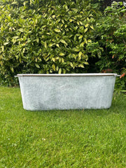 105cm XXL Zinc Planter Garden Flowers Trees Embossed Heritage