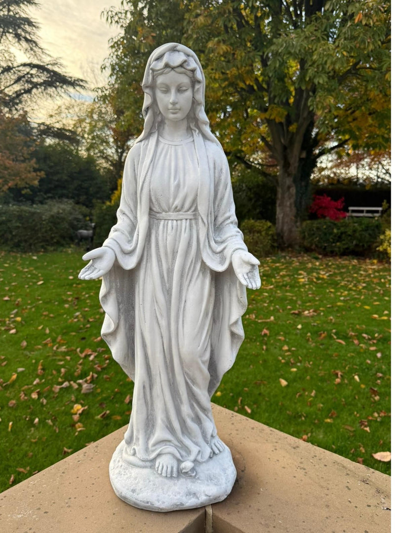 Standing Jesus Christ Or Virgin Mary Detailed Garden Statue Religious Ornament