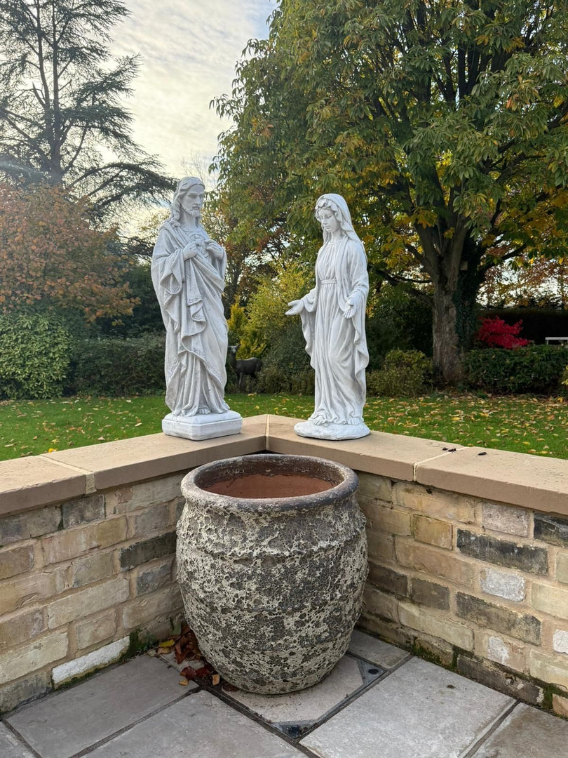 Standing Jesus Christ Or Virgin Mary Detailed Garden Statue Religious Ornament