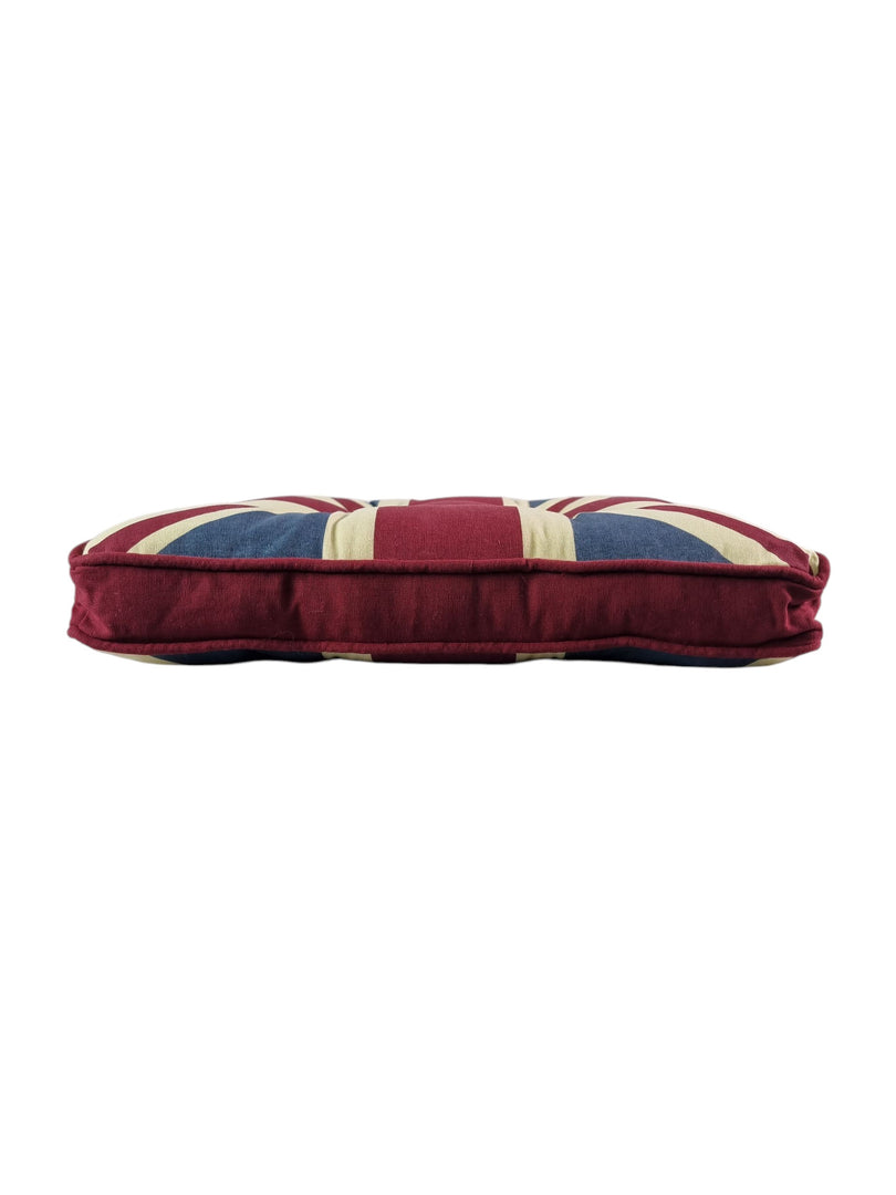 Union Jack UK Box Cushion Seat Pad Kitchen Garden Single Set of 2, 4 or 6 40cm