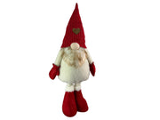 Festive Mr & Mrs Gonk Plush Standing Extendable Legs Xmas Gift Decorations Cream