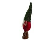 Festive Sparkly Red & Green Gonk Plush Standing Extendable Legs Xmas Decorations