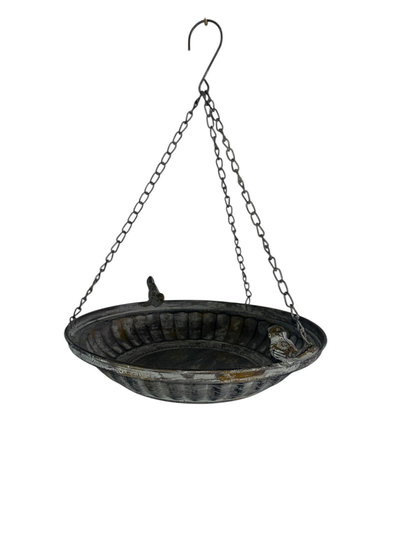 Hanging Classic Bird Bath Water Bowl Seed Nut Feeder Garden Outdoor Decoration