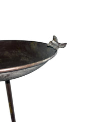 Antique Grey Bird Bath Feeder Garden Giftware Decor Decoration