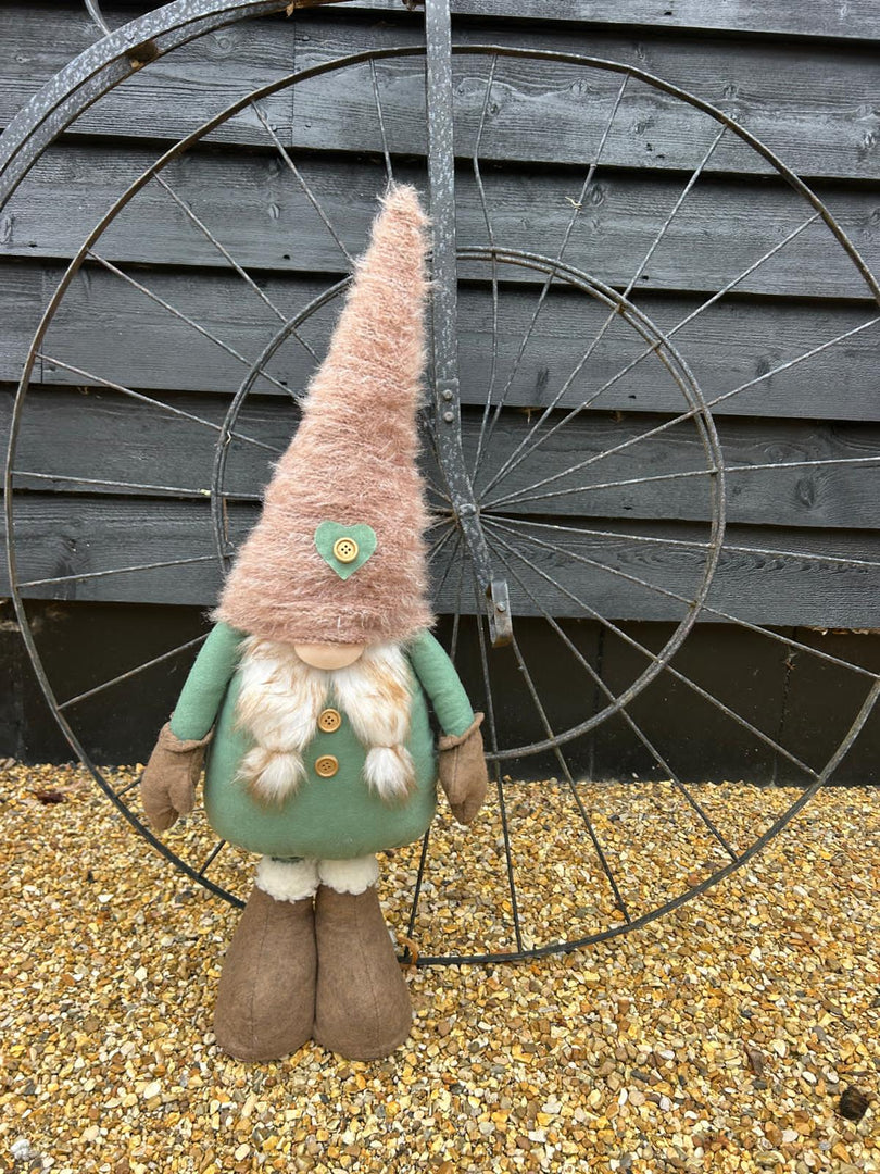 Festive Mr & Mrs Gonk Plush Standing Extendable Legs Xmas Gift Decorations Teal