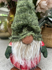 Festive Red & Green Gonk Plush Standing Ornaments Xmas Gift Winter Decorations