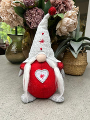 Festive Mr & Mrs Gonk Plush Standing Ornaments Xmas Gift Winter Decorations Red