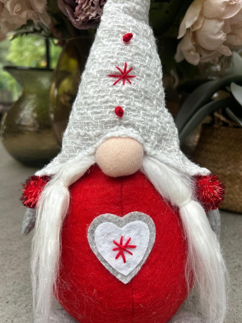 Festive Mr & Mrs Gonk Plush Standing Ornaments Xmas Gift Winter Decorations Red