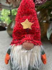 Festive Red & Green Gonk Plush Standing Ornaments Xmas Gift Winter Decorations