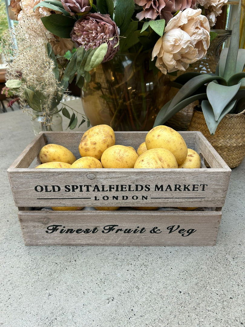 Old Spitalfields Market Wooden Rustic Handmade Storage Crates