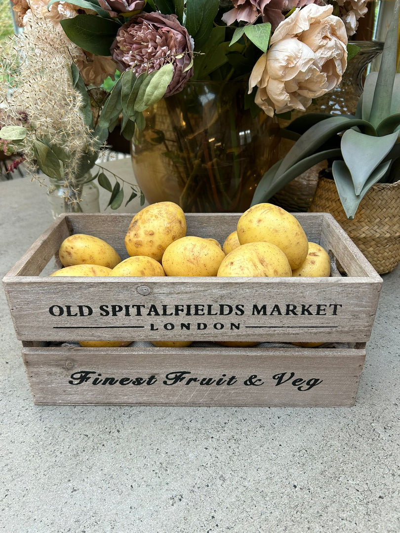 Old Spitalfields Market Wooden Rustic Handmade Storage Crates