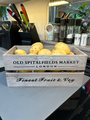 Old Spitalfields Market Wooden Rustic Handmade Storage Crates