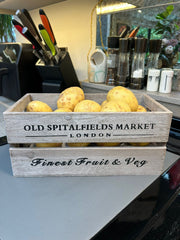 Old Spitalfields Market Wooden Rustic Handmade Storage Crates