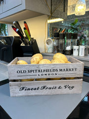 Old Spitalfields Market Wooden Rustic Handmade Storage Crates