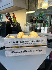 Old Spitalfields Market Wooden Rustic Handmade Storage Crates