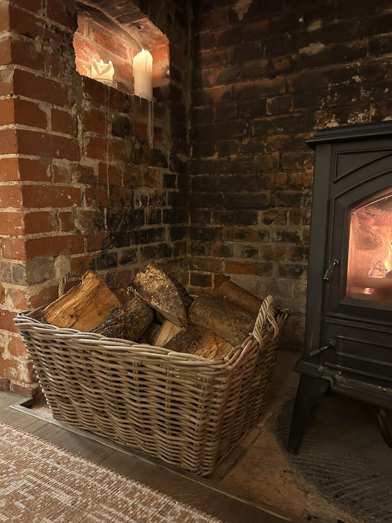 Tapered Kubu Basket Rectangular Storage Log Laundry Toy Hamper Gift Home Kitchen