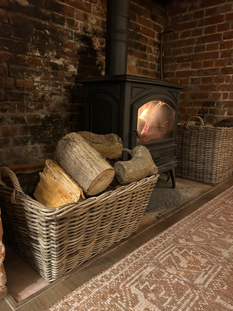 Tapered Kubu Basket Rectangular Storage Log Laundry Toy Hamper Gift Home Kitchen