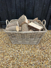 Tapered Kubu Basket Rectangular Storage Log Laundry Toy Hamper Gift Home Kitchen